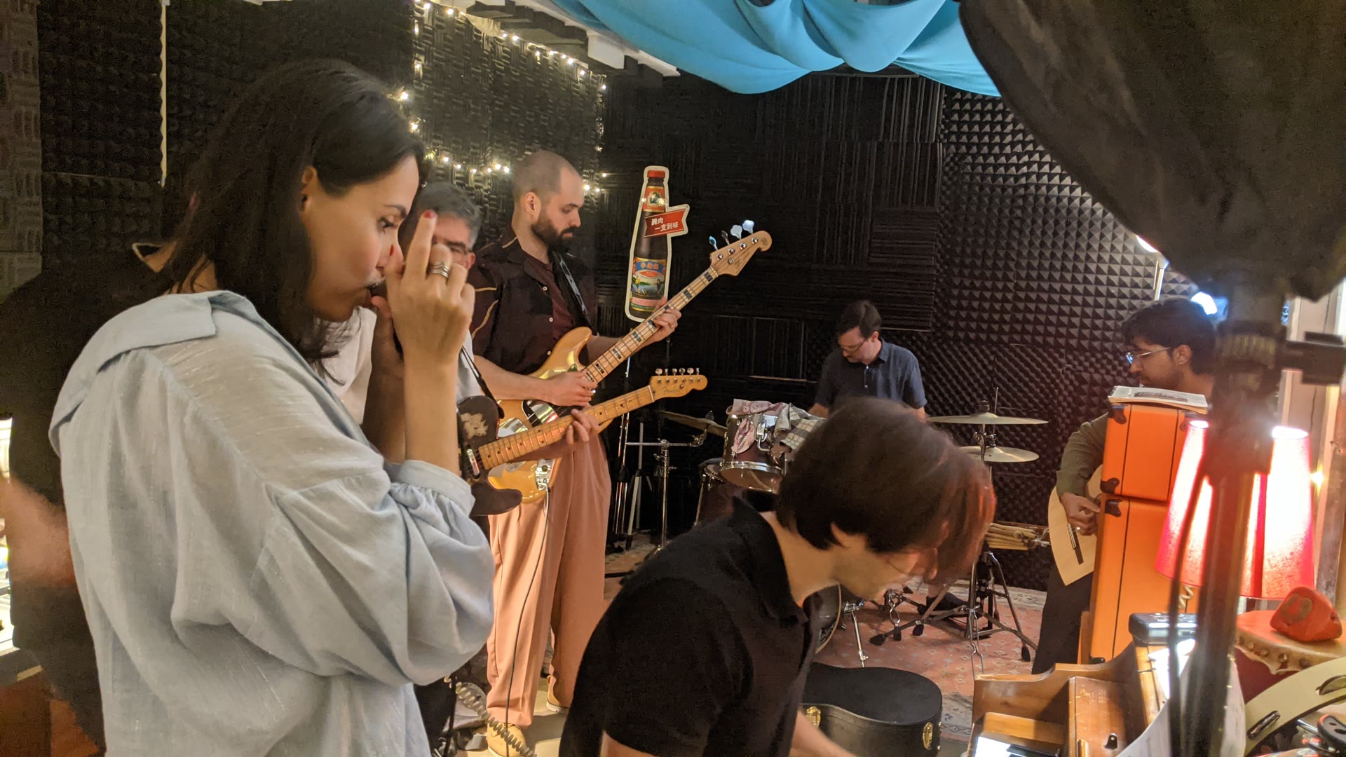 Jam session at the music party
